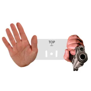 Replacement Shoot / No-Shoot Plastic Target Indicator-10PK