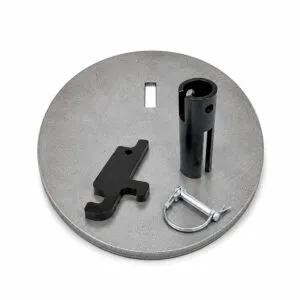 8" Rifle Plate with T-Post Target Mount
