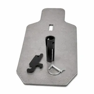 Reduced USPSA Rifle Plate with T-Post Target Mount