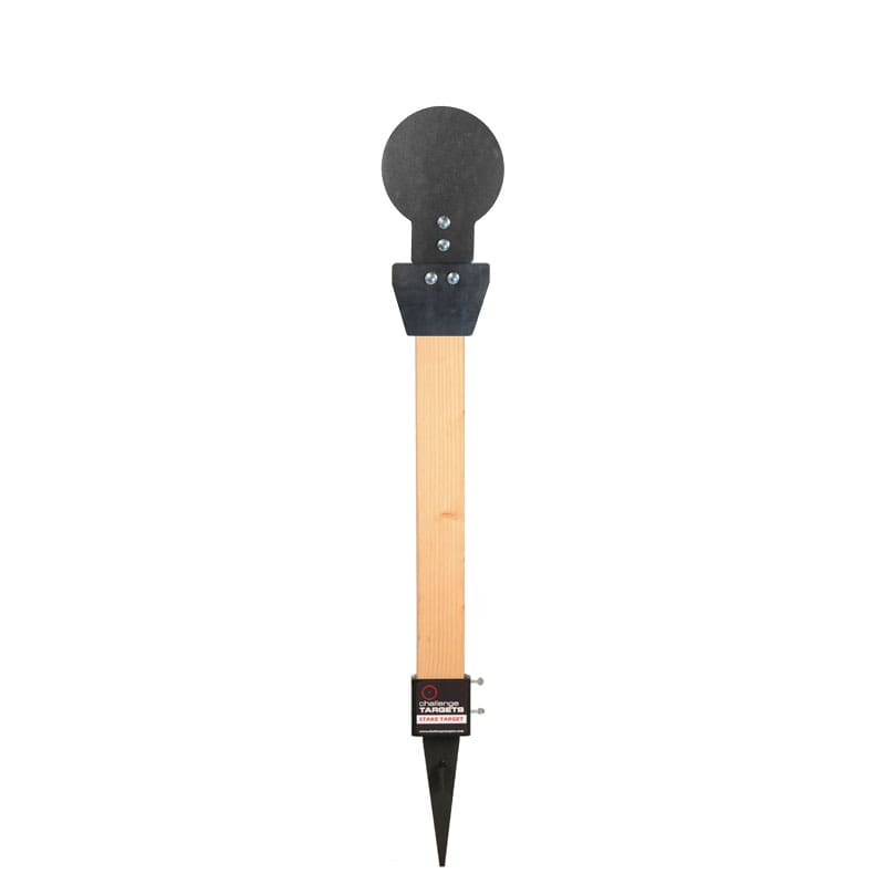 Auto Reset 8" Handgun Target - Ground Stake Base