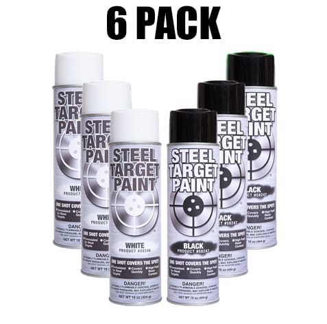 Black and White Target Paint - 6 Pack