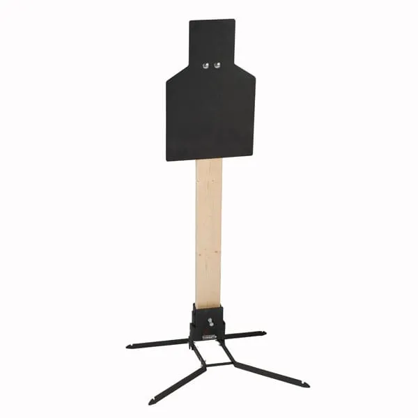Steel Target - IPSC Torso - Standard Base - Handgun Rated